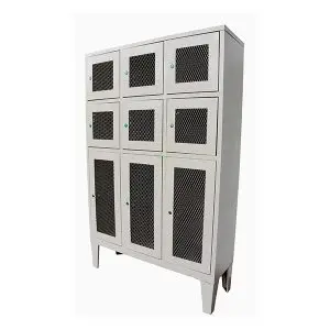 Locker De 9 Puertas Con Llavín F-24